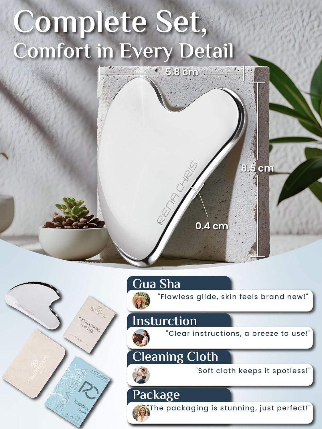 Rena Chris Gua Sha Facial Tool