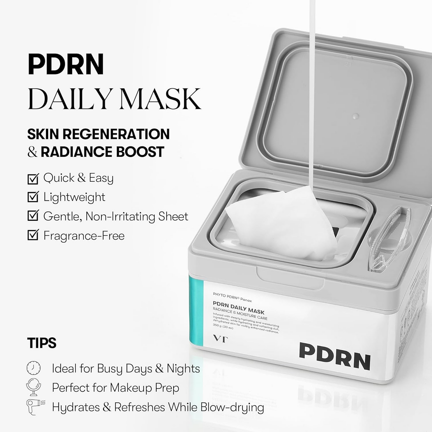 VT Cosmetics PDRN daily mask 30 sheets