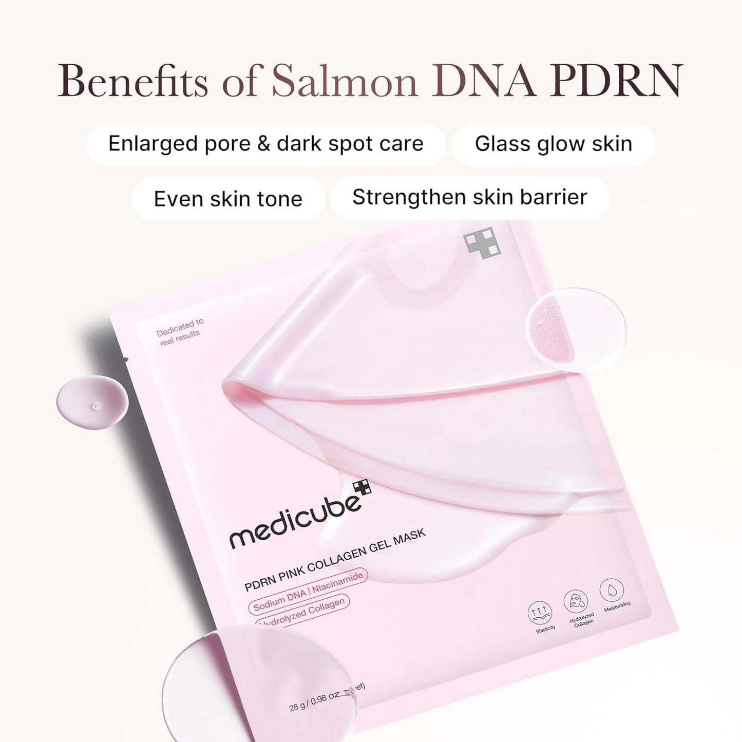 Salmon DNA PDRN pink collagen jelly mask overnight