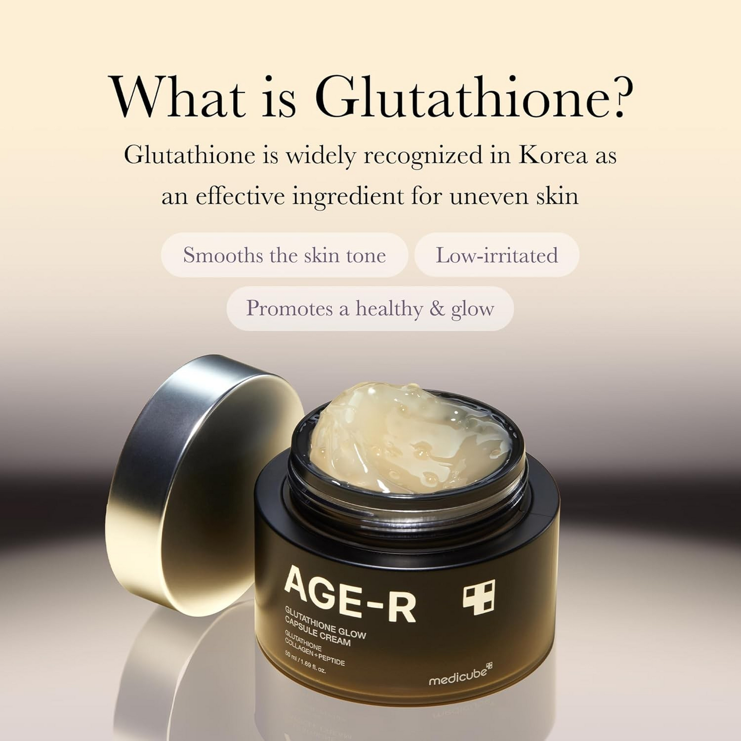 AGE-R Glutathione glow capsule facial cream