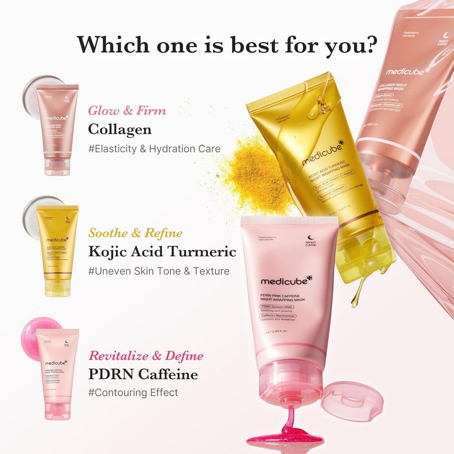 Medicube Collagen overnight wrapping peel off facial mask pack