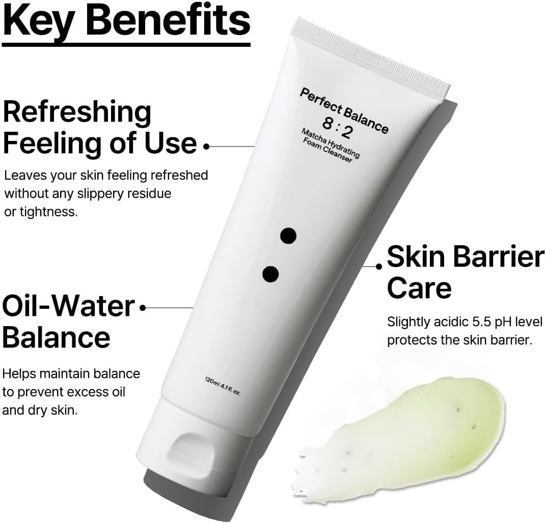 B lab Matcha Hydrating foam cleanser