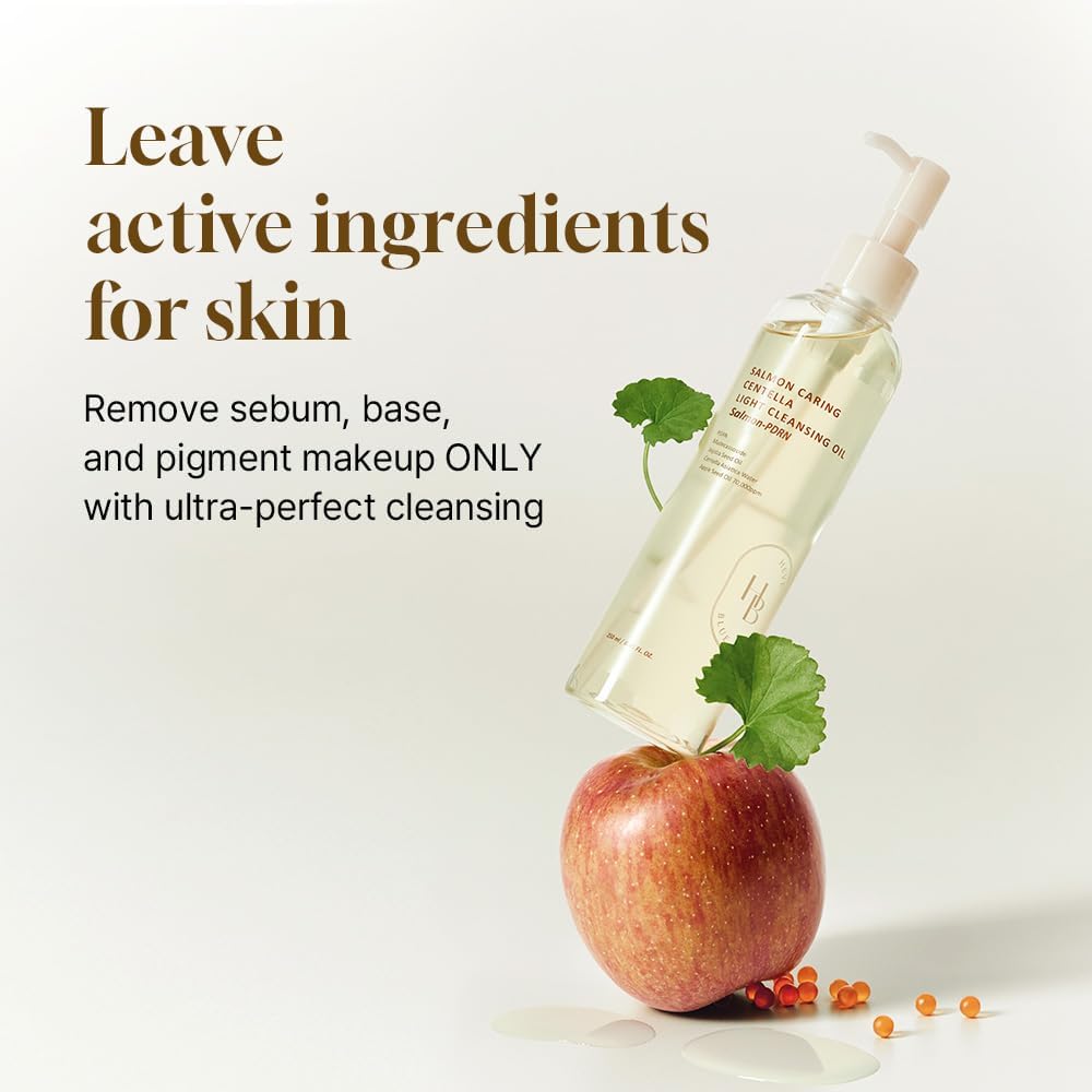 Heveblue Salmon Caring Centella Light Cleansing Oil - Salmon PDRN, Salmon Egg Extract(250ml)