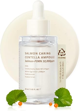 Heveblue Salmon Caring Centella Ampoule - Salmon PDRN, Salmon Egg Extract