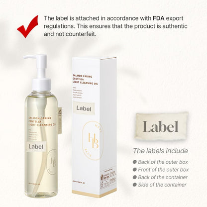 Heveblue Salmon Caring Centella Light Cleansing Oil - Salmon PDRN, Salmon Egg Extract(250ml)