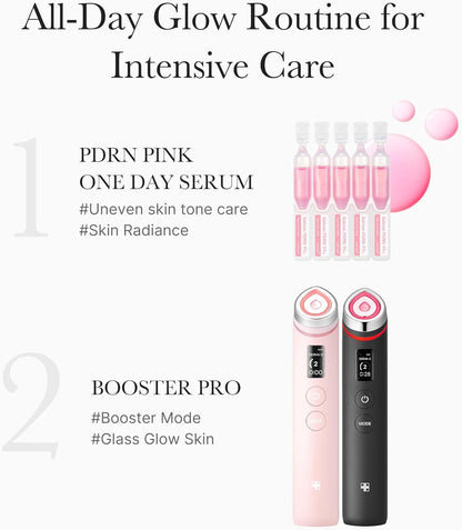 Medicube Salmon DNA PDRN Pink One Day Serum | 99% Salmon DNA PDRN Intensive Ampoule, Collagen, Glutathione, Hyaluronic Acid