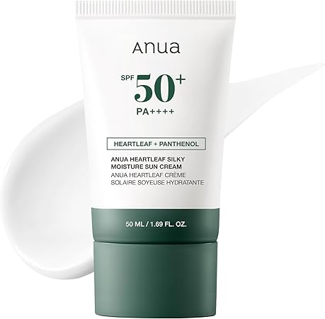 ANUA Heartleaf Silky Moisture Sun Cream SPF 50