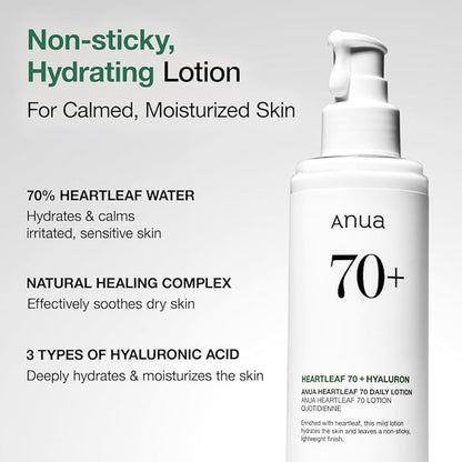 Anua Heartleaf Daily Lotion, Face Moisturizer