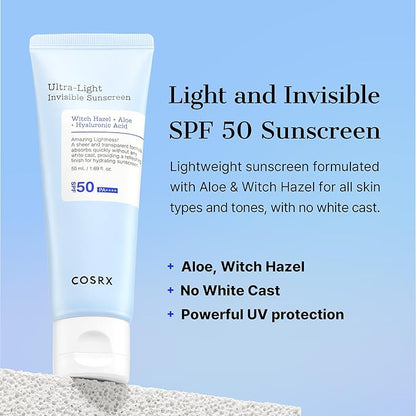 Cosrx Ultra-Light Invisible Sunscreen  SPF50