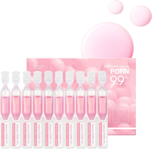 Medicube Salmon DNA PDRN Pink One Day Serum | 99% Salmon DNA PDRN Intensive Ampoule, Collagen, Glutathione, Hyaluronic Acid