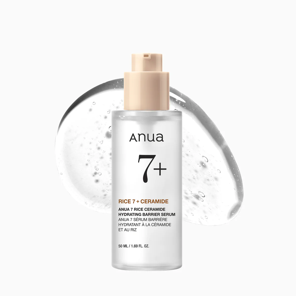 Anua Rice Ceramide 7 Hydrating Barrier Serum fragrance free, Non comedogenic