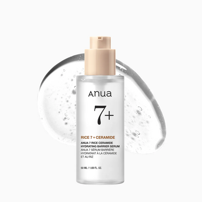 Anua Rice Ceramide 7 Hydrating Barrier Serum fragrance free, Non comedogenic
