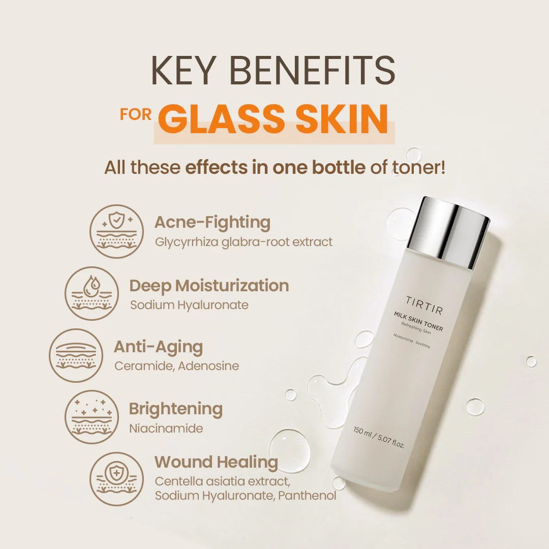Tirtir milk skin rice toner-Deep moisturizing