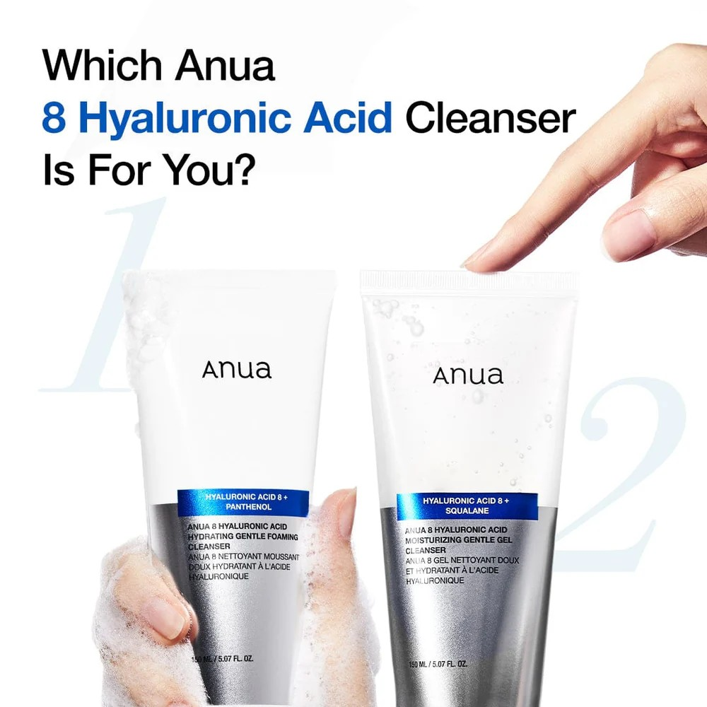 Anua 8 Hyaluronic Acid Moisturizing Gentle Gel Cleanser (150 ml)