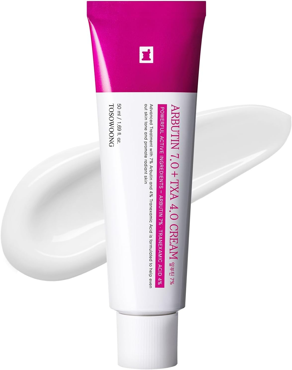 Tosowoong Arbutin 7% + Tranexamic acid 4% cream ,70,000PPM Arbutin,Niacinamide,Glutathione
