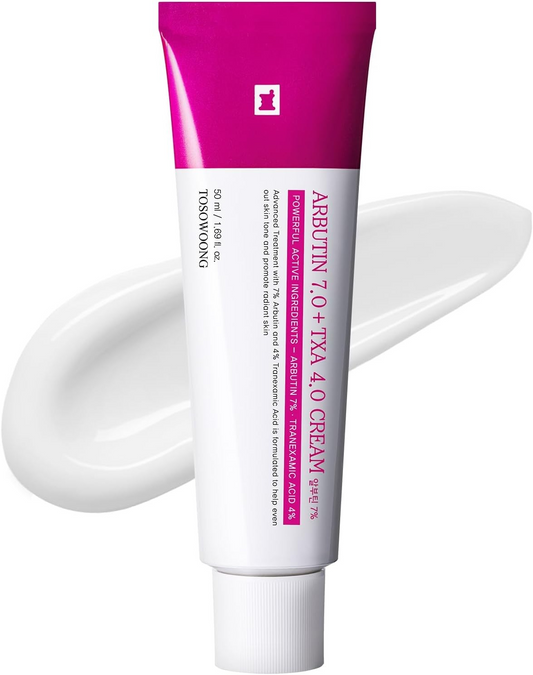 Tosowoong Arbutin 7% + Tranexamic acid 4% cream ,70,000PPM Arbutin,Niacinamide,Glutathione