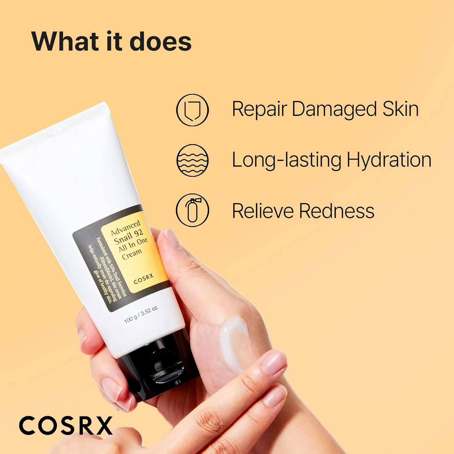 COSRX ADVANCED SNAIL 92 MUCIN ALL IN ONE CREAM-EU TUBE 100G (NEW)