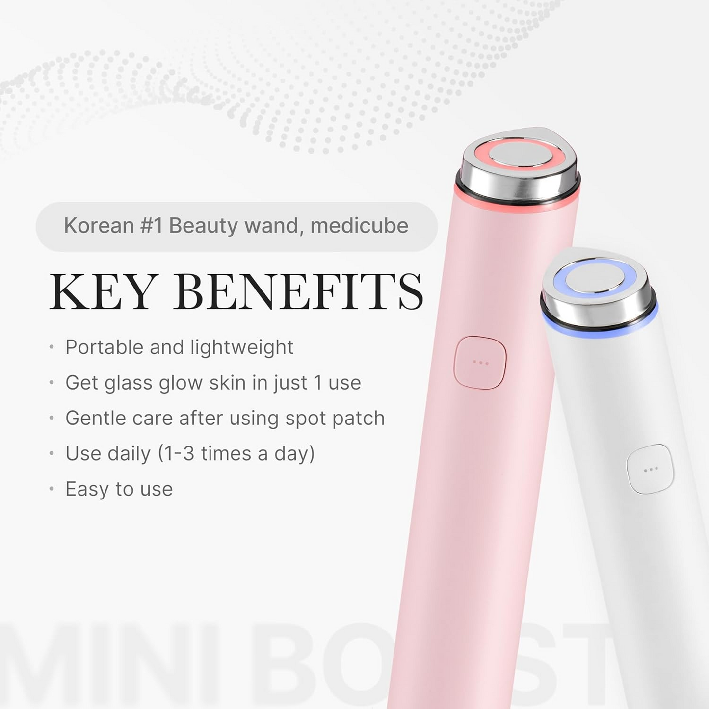 Medicube mini booster pro pink/At home facial skin care tool