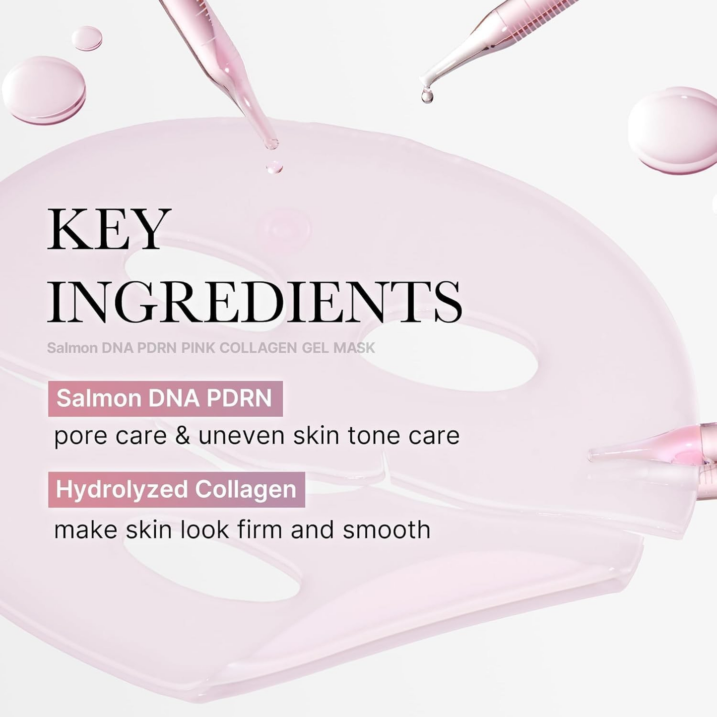Salmon DNA PDRN pink collagen jelly mask overnight