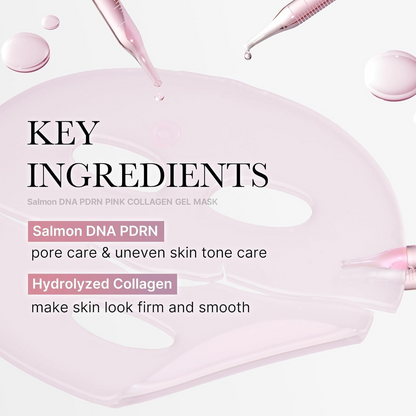 Salmon DNA PDRN pink collagen jelly mask overnight