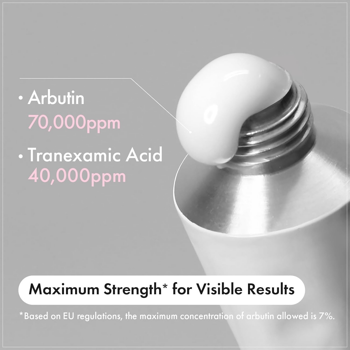 Tosowoong Arbutin 7% + Tranexamic acid 4% cream ,70,000PPM Arbutin,Niacinamide,Glutathione