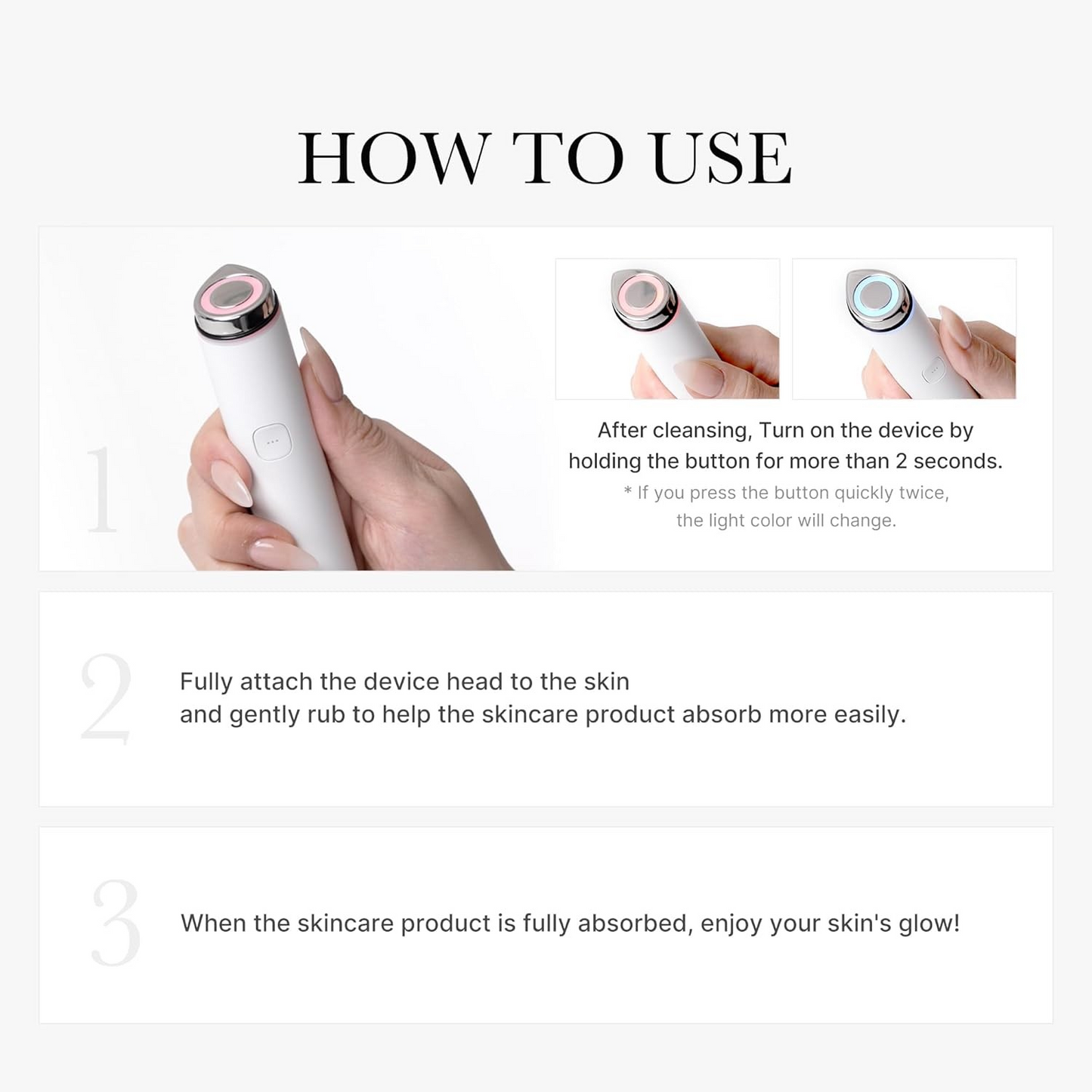 Medicube mini booster pro pink/At home facial skin care tool