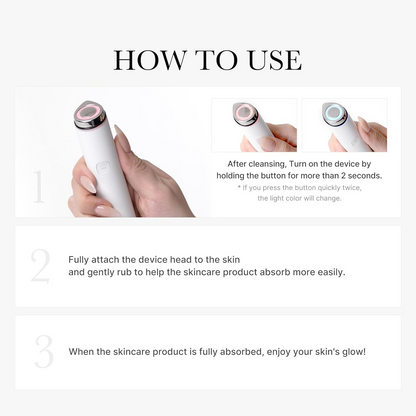 Medicube mini booster pro pink/At home facial skin care tool